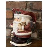 CERAMIC SANTA PITCHER 8 1/4" TALL - DEN