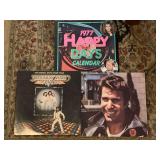 2 VINTAGE LPS & CALENDAR - DEN