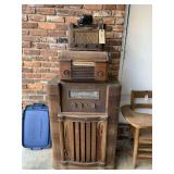 3 VINTAGE/ANTIQUE RADIOS (ALL NEED WORK) - CARPORT