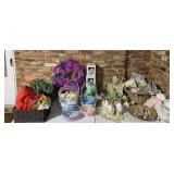 TABLE OF ASSORTED EASTER DECORATIONS (TABLE NOT INCLUDED) - CARPORT