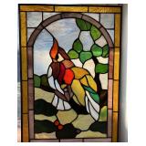 Sunroom… Beautiful stained glass bird themed panel, see pictures for details.