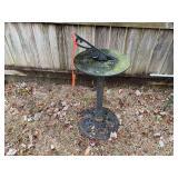 Backyard… Metal sundial