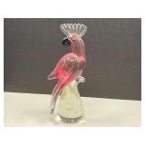 LR… Beautiful Lenox “Pink Cockatoo” art glass sculpture, see pictures for details.