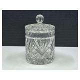 LR… crystal Zajecar covered candy dish, see pictures for details.