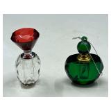 MAIN… Lovely collector perfume bottles, two pieces, see pictures for details.