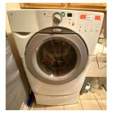 Laundry… Whirlpool duet front loading washer. Does power up