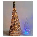 DECORATIVE LIGHT UP TABLETOP CHRISTMAS TREES