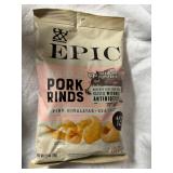 Lot # 0102 Epic pork rinds 2.5 oz best by Jan 08 2025