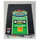 1992 Topps Stadium Club Ser 1 Football Box