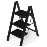 3 Step Ladder  Lightweight Folding Step Stool Wide