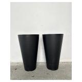 Rengue Tall Outdoor Planters  Set of 2 Large Outdo