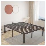 $139 ROIL 16 inch Metal King Bed Frame with Rounde