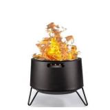 $251 Tiki Social Outdoor Fire Pit Black