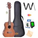 Concert Ukulele with Aquila strings  AAA Mahogany