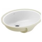 Moen White Vitreous China Undermount Sink  19.25 X