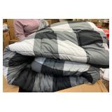 Sweet Home Queen Size Comforter 4 piece Black and