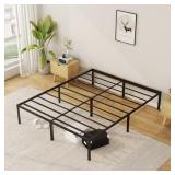 $128 14 Inch Queen Metal Bed Frame No Box Spring N