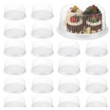 Nuanchu 24 Pieces 8 Inch Disposable Cake Container