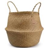 DOKOT Super Large Seagrass Belly Basket with Handl