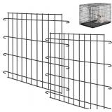 Tandefio 2 Pcs Dog Crate Divider Panel Metal Pets