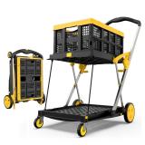 $571 TOLRET Utility Cart  200 lbs Capacity Folding