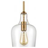 JEENKAE Modern Brass Glass Kitchen Pendant Lightin