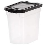 12 Qt. Airtight Pet Food Storage Bin in Clear