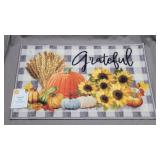 "Grateful" Plaid Printed Rug