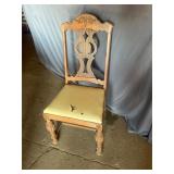 Wood Carved Dining Chair , seats need repaired