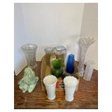 Glass Vases 6ï¿½- 14ï¿½  Milk Glass Vases ï¿½ misc