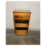 Wood Cabinet with Drawer & Shelves - 15.5"x27"x11