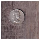 1957-D Franklin Silver Half Dollar