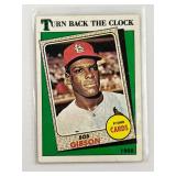 TURN BACK THE CLOCK HOF BOB GIBSON CA