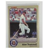 1983 FLEER HOF ALAN TRAMMELL CARD