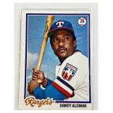 1978 TOPPS SANDY ALOMAR CARD