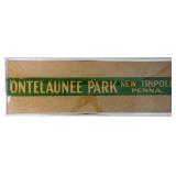 Old Ontelaunee Park New Tripoli PA Sign 36"