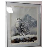 Phillip Crowe Signed Snowy Owl Print #13/950