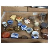 Large group porcelain Asian mini boxes n more