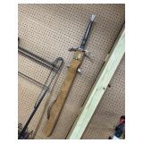 50" long Braveheart style sword in sheath