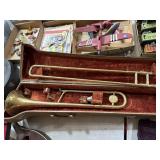 Vintage trombone Elkhart in case