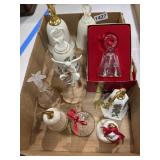 Lenox bell lot glass n porcelain