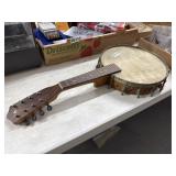 Antique Mandolin Banjo. Combo