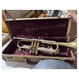 Vintage silvertone trumpet in case