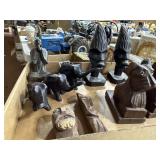 Misc wooden statues figures