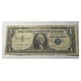 $1 SERIES 1957 A SILVER CERTIFICATE BLUE SEAL