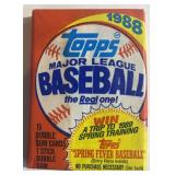 1988 TOPPS MAJOR LEAGUE BASEBALL CARDS PACK QTY 15