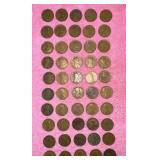 50 Lincoln wheat pennies