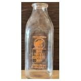 Burke Farmers Cooperative Dairy One Quart Bottle