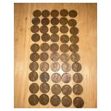 50 Lincoln wheat pennies