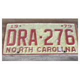 1973 North Carolina license plate used